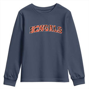 Vintage BFT Football Youth Sweatshirt Retro Sports Style 80s 90s Gifts TS10 Navy Print Your Wear