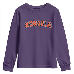 Vintage BFT Football Youth Sweatshirt Retro Sports Style 80s 90s Gifts TS10 Purple Print Your Wear