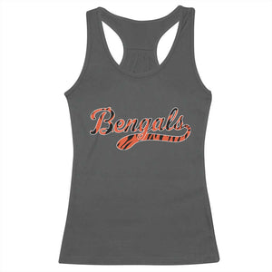 Vintage BFT Football Racerback Tank Top Retro Sports Style 80s 90s Cincy Lovers TS10 Dark Heather Print Your Wear