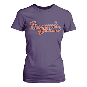 Vintage BFT Football T Shirt For Women Retro Sports Style 80s 90s Cincy Lovers TS10 Purple Print Your Wear
