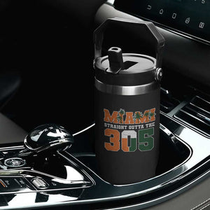 Straight Outta The 305 Miami Flip Straw Tumbler Area Code Florida Pride TS10 Print Your Wear