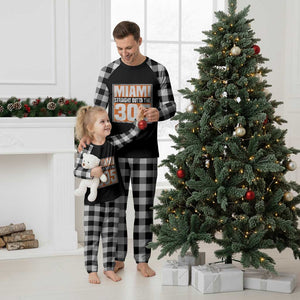 Miami Plaid Pajama Set Straight Outta The 305 Area Code Florida Pride TS10 White Plaid Print Your Wear