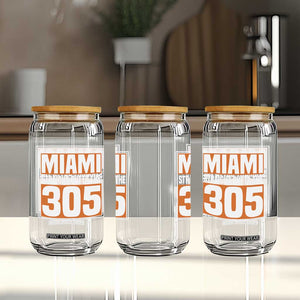 Miami Glass Can Straight Outta The 305 Area Code Florida Pride TS10 Print Your Wear