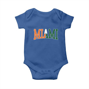 Retro Miami Baby Onesie Florida FL Vintage Classic Athletic Sports TS10 Royal Blue Print Your Wear