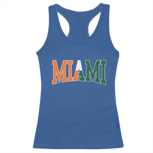 Retro Miami Racerback Tank Top Florida FL Vintage Classic Athletic Sports TS10 Royal Blue Print Your Wear