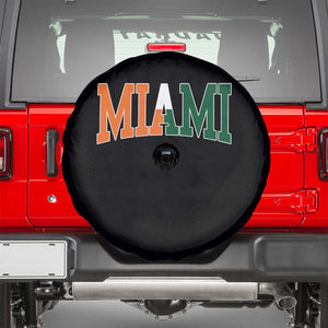 Retro Miami Spare Tire Cover Florida FL Vintage Classic Athletic Sports TS10 Black Print Your Wear