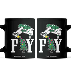 Christmas Philly Lover Coffee Mug Barkley Backwards Hurdle Xmas Tree TS10 Black Print Your Wear