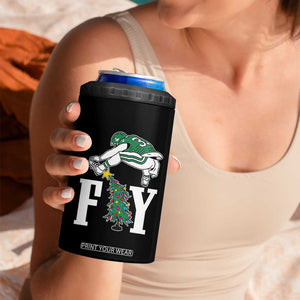 Christmas Philly Lover 4 in 1 Can Cooler Tumbler Barkley Backwards Hurdle Xmas Tree TS10 Print Your Wear