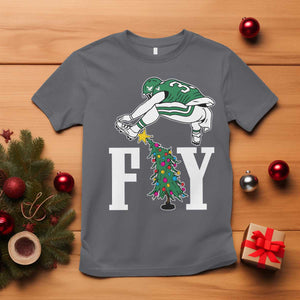 Christmas Philly Lover T Shirt Barkley Backwards Hurdle Xmas Tree TS10 Charcoal Print Your Wear