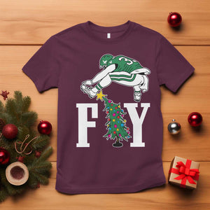 Christmas Philly Lover T Shirt Barkley Backwards Hurdle Xmas Tree TS10 Maroon Print Your Wear
