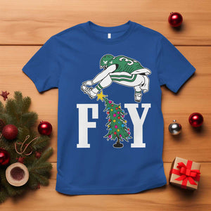 Christmas Philly Lover T Shirt Barkley Backwards Hurdle Xmas Tree TS10 Royal Blue Print Your Wear