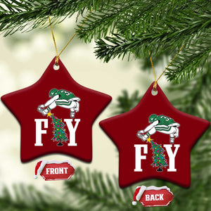 Christmas Philly Lover Ceramic Ornament Barkley Backwards Hurdle Xmas Tree TS10 Print Your Wear