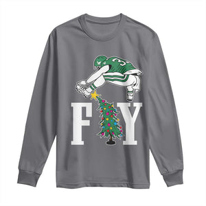 Christmas Philly Lover Long Sleeve Shirt Barkley Backwards Hurdle Xmas Tree TS10 Charcoal Print Your Wear