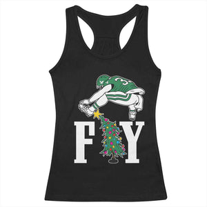 Christmas Philly Lover Racerback Tank Top Barkley Backwards Hurdle Xmas Tree TS10 Black Print Your Wear
