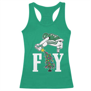 Christmas Philly Lover Racerback Tank Top Barkley Backwards Hurdle Xmas Tree TS10 Irish Green Print Your Wear