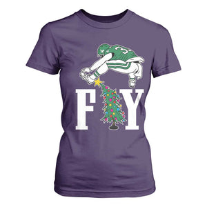 Christmas Philly Lover T Shirt For Women Barkley Backwards Hurdle Xmas Tree TS10 Purple Print Your Wear