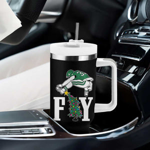 Christmas Philly Lover Tumbler With Handle Barkley Backwards Hurdle Xmas Tree TS10 Print Your Wear