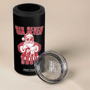 Six Seven Bruh Funny Christmas 4 in 1 Can Cooler Tumbler Santa 67 Meme Teens Boys Kids Xmas Pajamas TS10 Print Your Wear