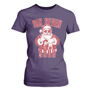 Six Seven Bruh Funny Christmas T Shirt For Women Santa 67 Meme Teens Boys Kids Xmas Pajamas TS10 Purple Print Your Wear
