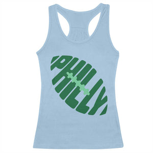 Philly Game Day Racerback Tank Top Football Team Retro Sports Fan TS10 Light Blue Print Your Wear