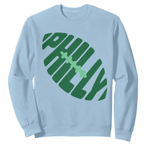 Philly Game Day Sweatshirt Football Team Retro Sports Fan TS10 Light Blue Print Your Wear
