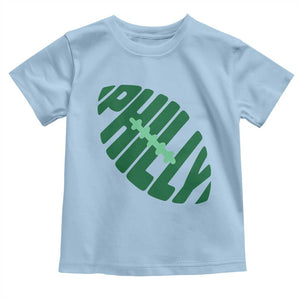 Philly Game Day Toddler T Shirt Football Team Retro Sports Fan TS10 Light Blue Print Your Wear