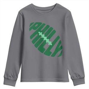 Philly Game Day Youth Sweatshirt Football Team Retro Sports Fan TS10 Charcoal Print Your Wear