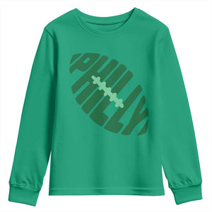 Philly Game Day Youth Sweatshirt Football Team Retro Sports Fan TS10 Irish Green Print Your Wear