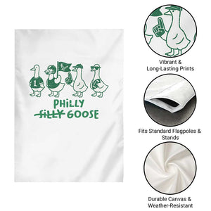 Philly Goose Garden Flag Funny Philadelphia Football Fan Gear Silly Gooses TS10 Print Your Wear