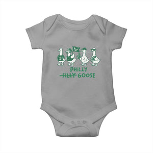 Philly Goose Baby Onesie Funny Philadelphia Football Fan Gear Silly Gooses TS10 Sport Gray Print Your Wear