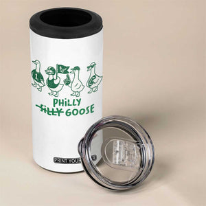 Philly Goose 4 in 1 Can Cooler Tumbler Funny Philadelphia Football Fan Gear Silly Gooses TS10 Print Your Wear