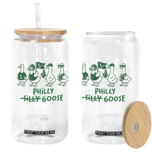 Philly Goose Glass Can Funny Philadelphia Football Fan Gear Silly Gooses TS10 Print Your Wear