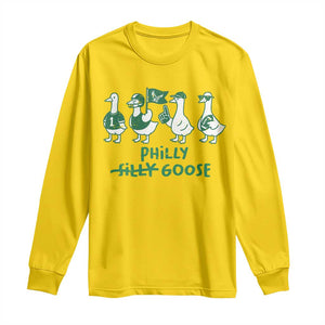 Philly Goose Long Sleeve Shirt Funny Philadelphia Football Fan Gear Silly Gooses TS10 Daisy Print Your Wear
