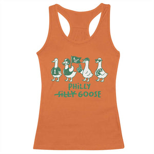 Philly Goose Racerback Tank Top Funny Philadelphia Football Fan Gear Silly Gooses TS10 Orange Print Your Wear
