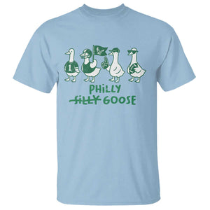 Philly Goose T Shirt Funny PFE Football Fan Gear Silly Gooses TS10 Light Blue Print Your Wear