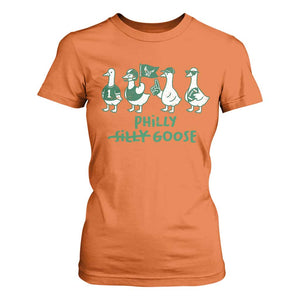Philly Goose T Shirt For Women Funny Philadelphia Football Fan Gear Silly Gooses TS10 Orange Print Your Wear