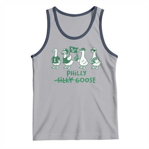 Philly Goose Tank Top Funny Philadelphia Football Fan Gear Silly Gooses TS10 Athletic Heather Navy Print Your Wear