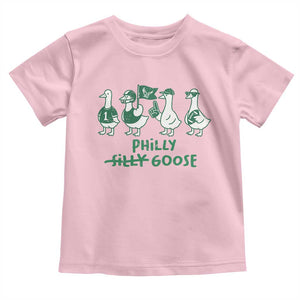 Philly Goose Toddler T Shirt Funny Philadelphia Football Fan Gear Silly Gooses TS10 Light Pink Print Your Wear