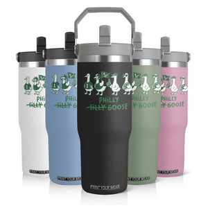 Philly Goose Flip Straw Tumbler Funny PFE Football Fan Gear Silly Gooses TS10 Print Your Wear