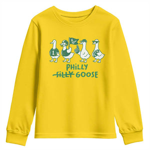Philly Goose Youth Sweatshirt Funny Philadelphia Football Fan Gear Silly Gooses TS10 Daisy Print Your Wear