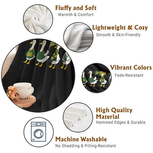 Vintage Green Bay Goose Throw Blanket Funny Silly Gooses Football TS10 Print Your Wear