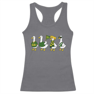 Vintage Green Bay Goose Racerback Tank Top Funny Silly Gooses Football TS10 Charcoal Print Your Wear