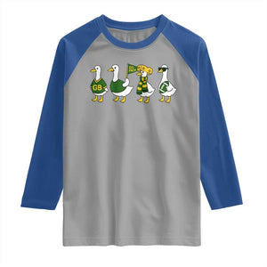 Vintage GB Goose Raglan Shirt Funny Silly Gooses Football TS10 Sport Gray Royal Print Your Wear