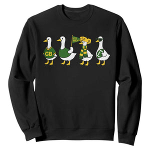 Vintage GB Goose Sweatshirt Funny Silly Gooses Football TS10 Black Print Your Wear