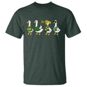 Vintage GB Goose T Shirt Funny Silly Gooses Football TS10 Dark Forest Green Print Your Wear