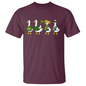 Vintage GB Goose T Shirt Funny Silly Gooses Football TS10 Maroon Print Your Wear