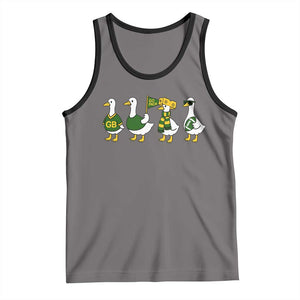 Vintage Green Bay Goose Tank Top Funny Silly Gooses Football TS10 Deep Heather Black Print Your Wear