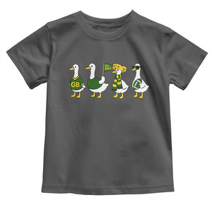 Vintage Green Bay Goose Toddler T Shirt Funny Silly Gooses Football TS10 Dark Heather Print Your Wear