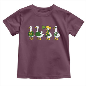 Vintage Green Bay Goose Toddler T Shirt Funny Silly Gooses Football TS10 Maroon Print Your Wear