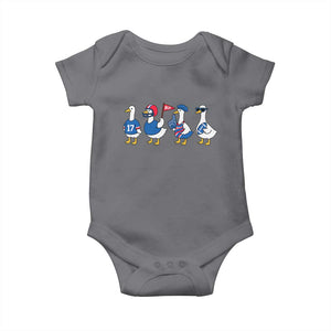 Buffalo Goose Baby Onesie Funny Bills Fan Silly Gooses TS10 Charcoal Print Your Wear